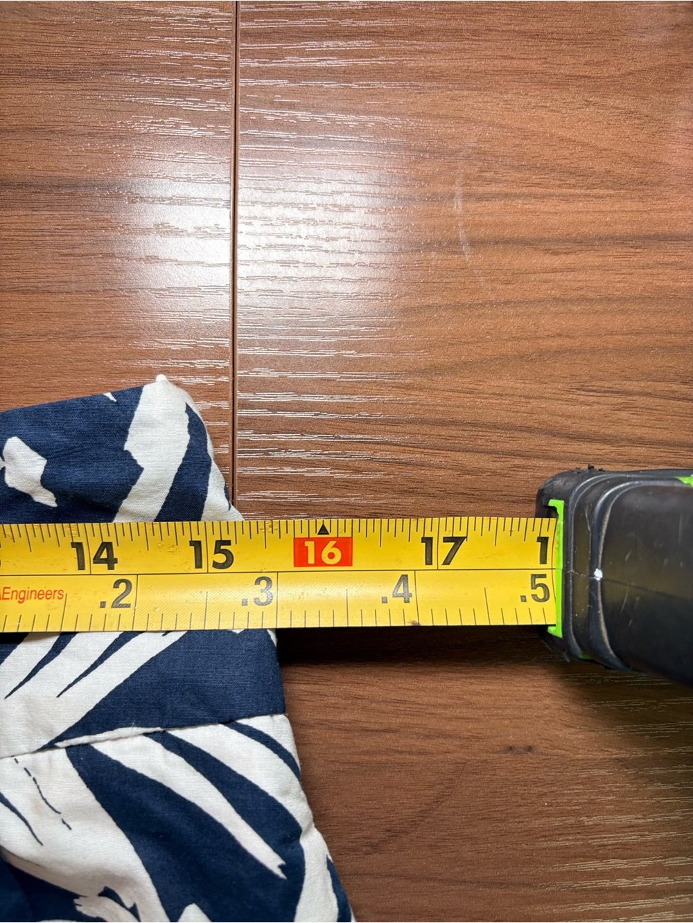 Ann Taylor Navy & White Tropical Palm Print A-Line Skirt | Summer Resort Coastal - Picture 8 of 9